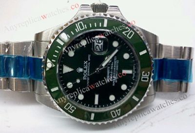 Extra Large 42mm Rolex Submariner Green Ceramic Replica Watch